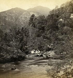 Scotland Pass of the Trossachs Old GW Wilson Stereoview Photo 1865