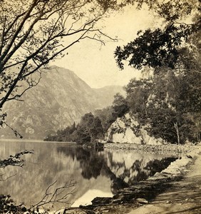 Scotland Loch Katrine the East End Old GW Wilson Stereoview Photo 1865