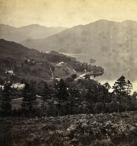 Scotland Loch Lomond View From above Tarbet Old GW Wilson Stereoview Photo 1865