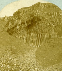 Northern Ireland County Antrim Giant's Causeway Old Stereoview Photo 1860
