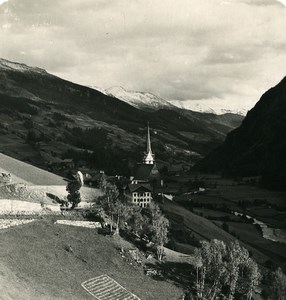 Austria Hohe Tauern Molital Heiligenblut Panorama Old NPG Stereo Photo 1900