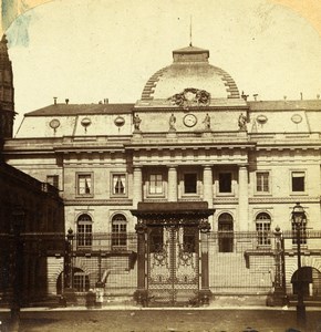 France Paris Palais de Justice Old Stereo Photo 1858