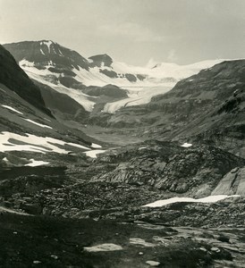 Switzerland Alps Gemmi Pass from the Wildstrubel Old Stereoview photo NPG 1900