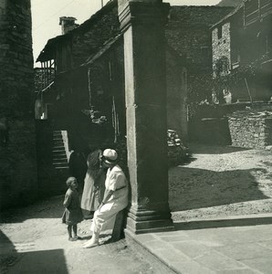 Switzerland Locarno Brione Church Square Old Possemiers Stereoview Photo 1900