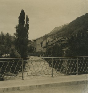 France Isere Allevard Vallee du Breda Valley Old NPG Stereoview Photo 1900