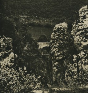 France Isere Grenoble Engins Gorges Old NPG Stereoview Photo 1900