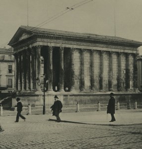 France Nîmes La Maison Carrée Old NPG Stereoview Photo 1900