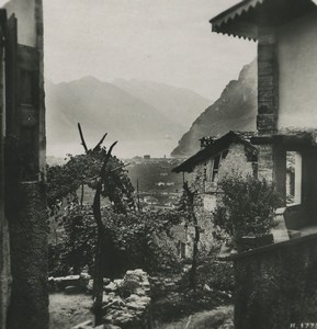 Italy Lake Garda near Riva Old Stereoview Photo 1900