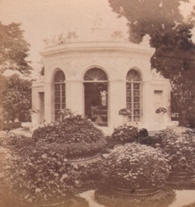 Italy Genoa Villa Pallavicini Flower House Old Stereo Photo Noack 1880