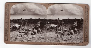 WWI Seaforth Highlanders Trench Mortar Realistic Travels Stereoview Photo 1915