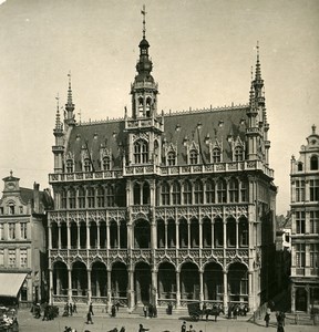 Belgium Brussels Bruxelles King's House Old NPG Stereoview Photo 1900