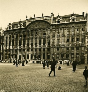 Belgium Brussels Dukes of Brabant House Old NPG Stereoview Photo 1900