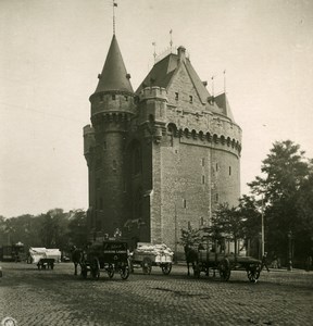 Belgium Brussels Bruxelles Halle Gate Old NPG Stereoview Photo 1900