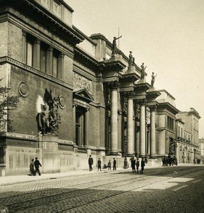 Belgium Bruxelles Brussels Royal Museum façade Old NPG Stereoview Photo 1900