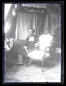 Belgium tapestry Van Peteghem & Jaspar six old glass negatives Photos 1900