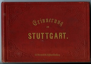 Germany Stuttgart Photo Leporello Concertina Souvenir Album 1900