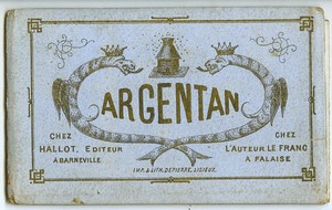 France Argentan Leporello Concertina Souvenir Album 1900