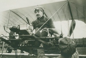 Marcel Loridan Michelin Cup Winner Farman Biplane Aviation old Photo 1911